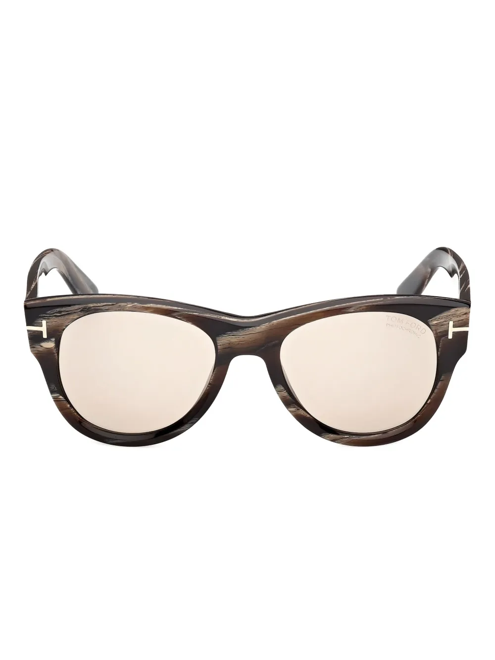 

Солнцезащитные очки круглой формы Tom Ford, коричневый