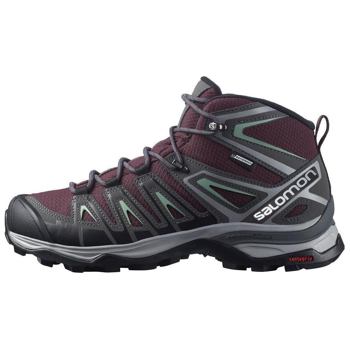 

Женские кроссовки X Ultra Pioneer Mid CSWP «Wine Tasting Granite Green» Salomon