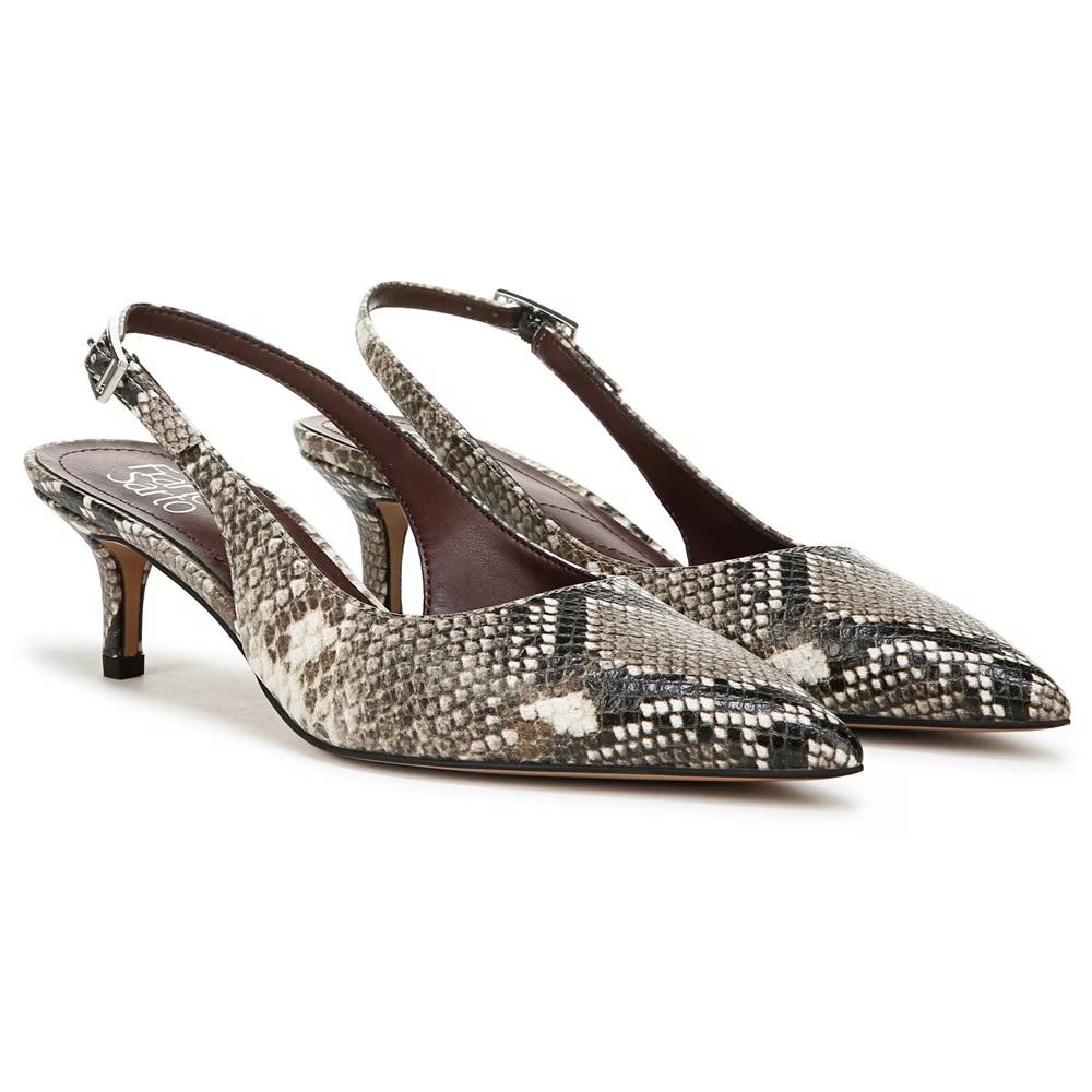 Туфли на ремешке Kate от Franco Sarto, blk/wht snake multi