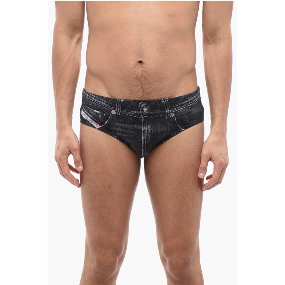 

Плавки-шорты BMBR-ALFIE SW с эффектом денима и эластичной тканью Diesel, Blue