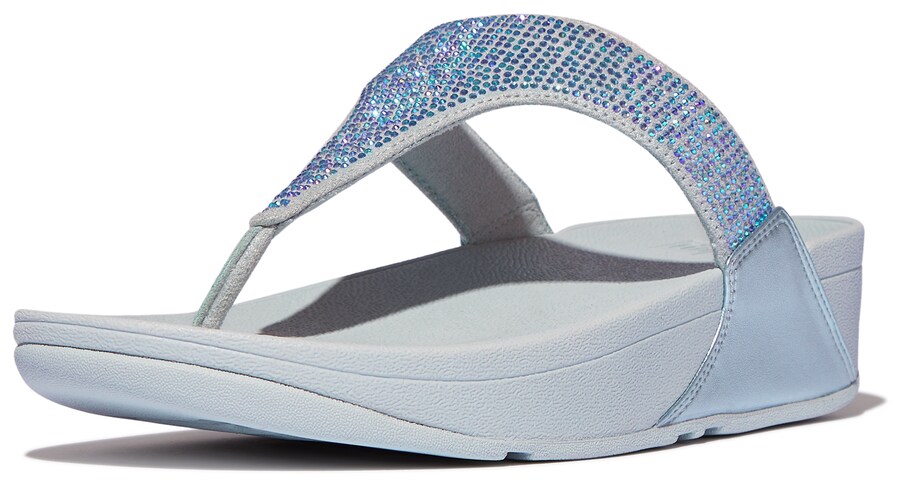 Сандалии с т-образной планкой FitFlop Dianette, светло-синий