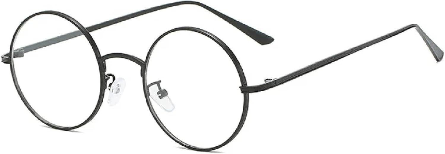 

Солнцезащитные очки с защитой от УФ-излучения UV400 | Круглая металлическая оправа | Для женщин и мужчин | Для занятий спортом на открытом воздухе и вождения DSVIGF, Black-clear