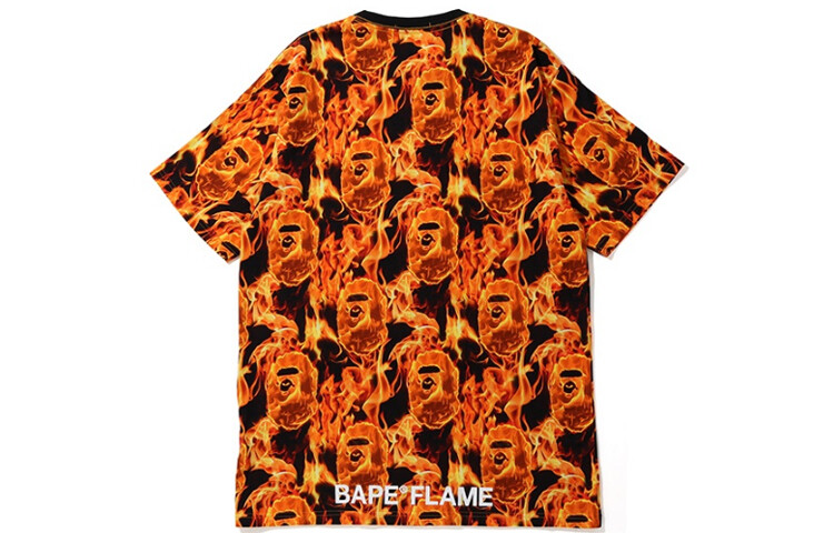 

Футболка Ape Head Series для мужчин A Bathing Ape, оранжевый