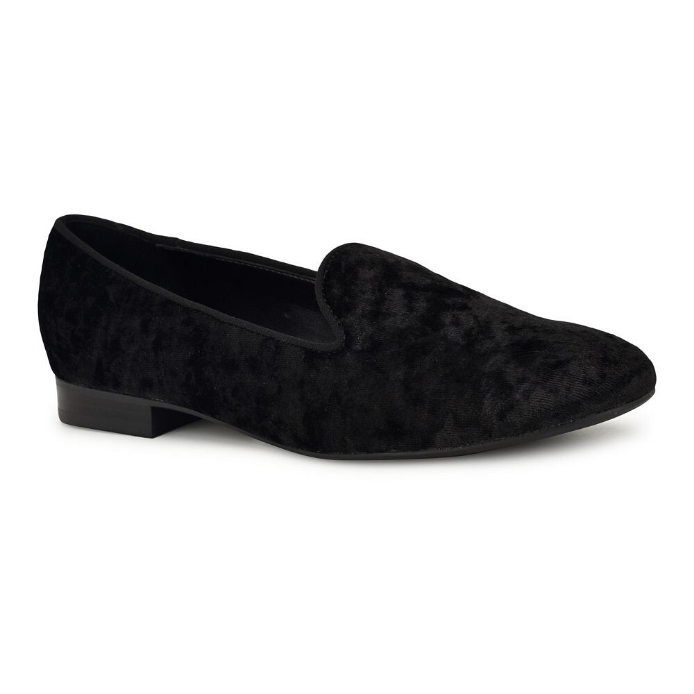 

Женские слипоны на плоской подошве с круглым носком Nine West Renold, цвет Black Velvet