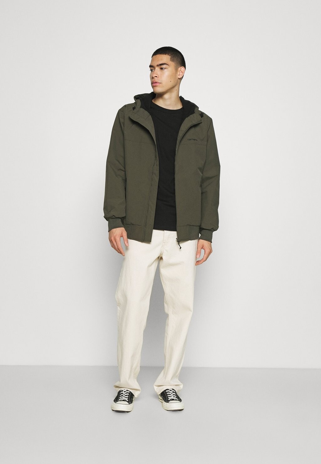 Футболка с длинным рукавом Base Carhartt WIP, цвет black/white — фото 2