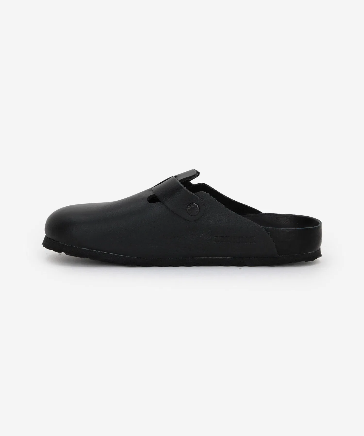 Унисекс сандалии из натуральной кожи BIRKENSTOCK Boston чёрные — фото 3