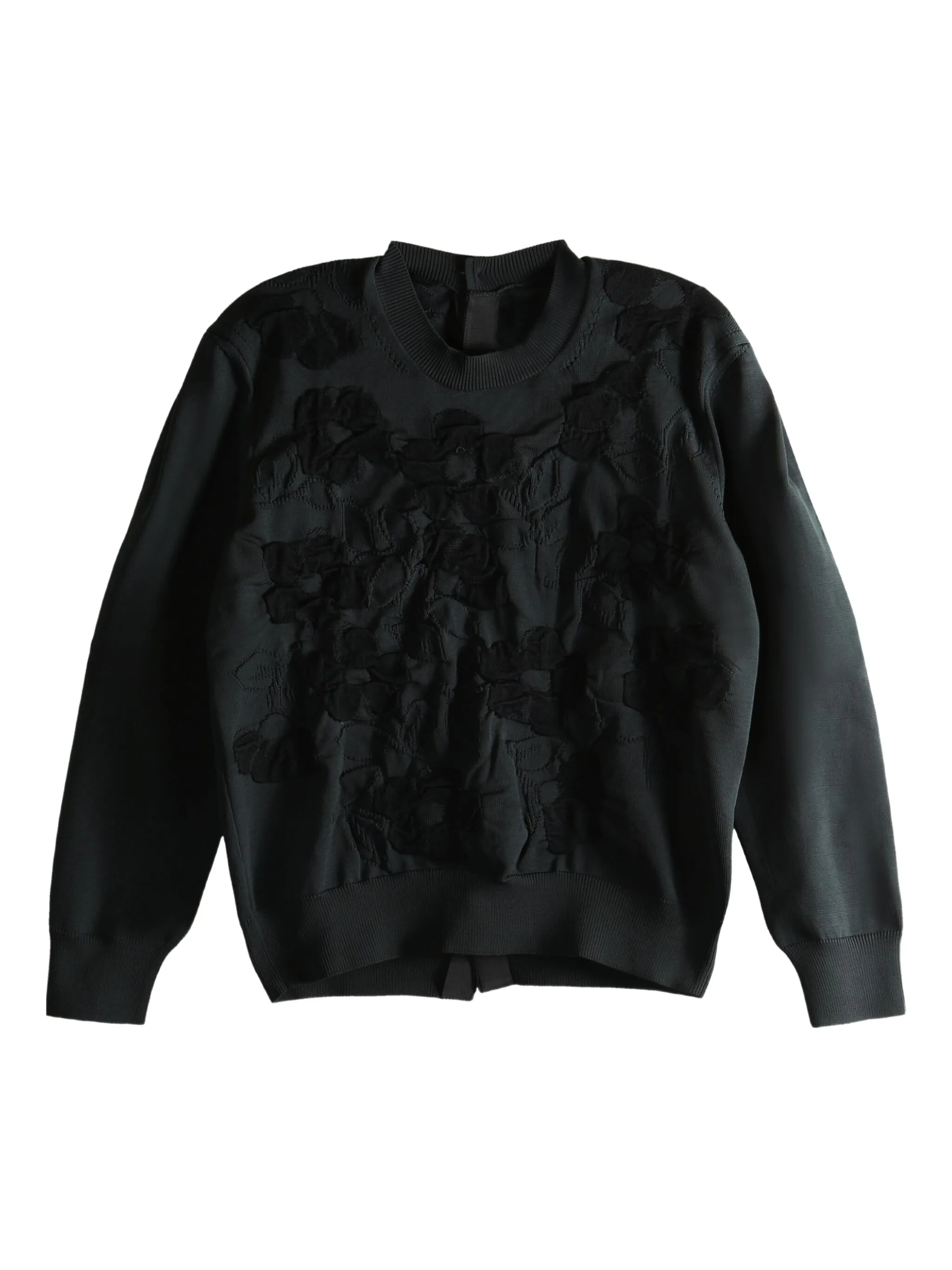 

Свитер с цветочной аппликацией Comme Des Garçons Tao, черный