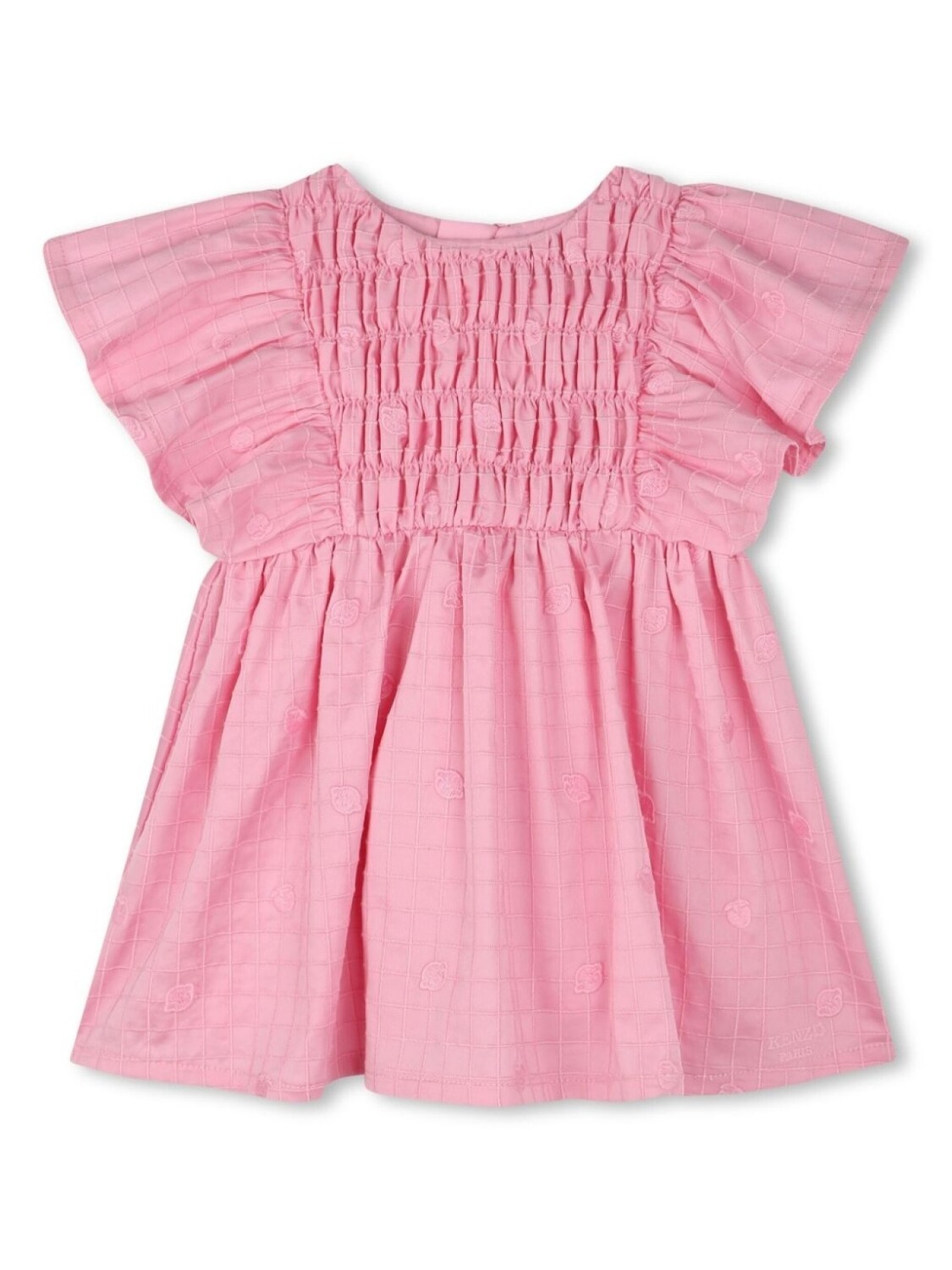 

Kenzo Kids платье с вышивкой, розовый
