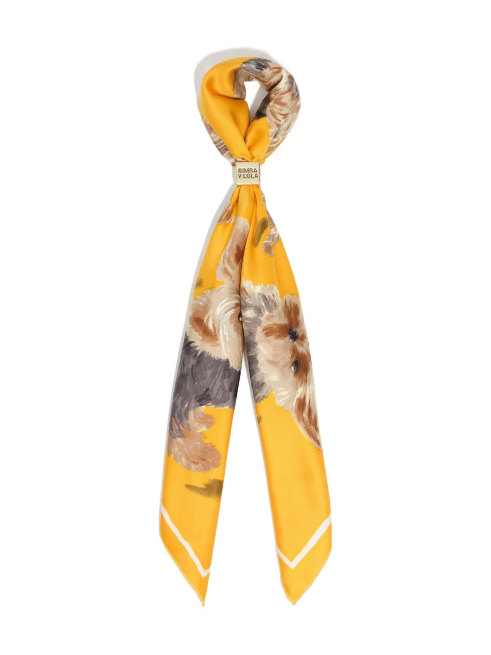 

Шарф с графичным принтом Bimba Y Lola, оранжевый