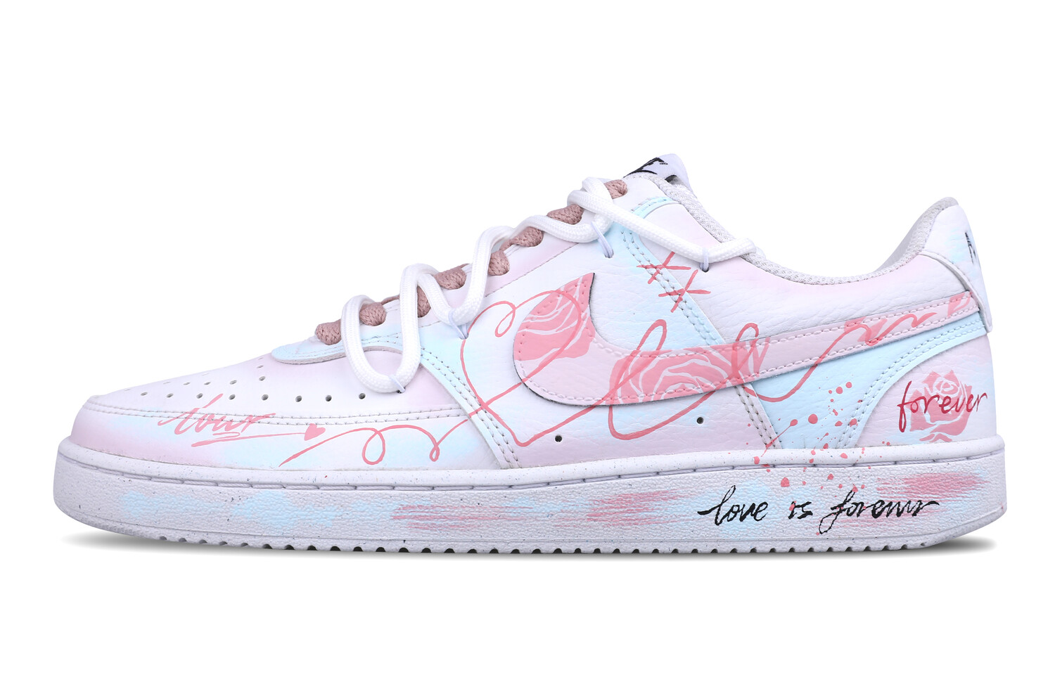 

Кроссовки Nike Court Vision 1 Skateboarding Shoes Women's Low-top Ultra Blue/Fire Orchid, голубой, Синий, Кроссовки Nike Court Vision 1 Skateboarding Shoes Women's Low-top Ultra Blue/Fire Orchid, голубой