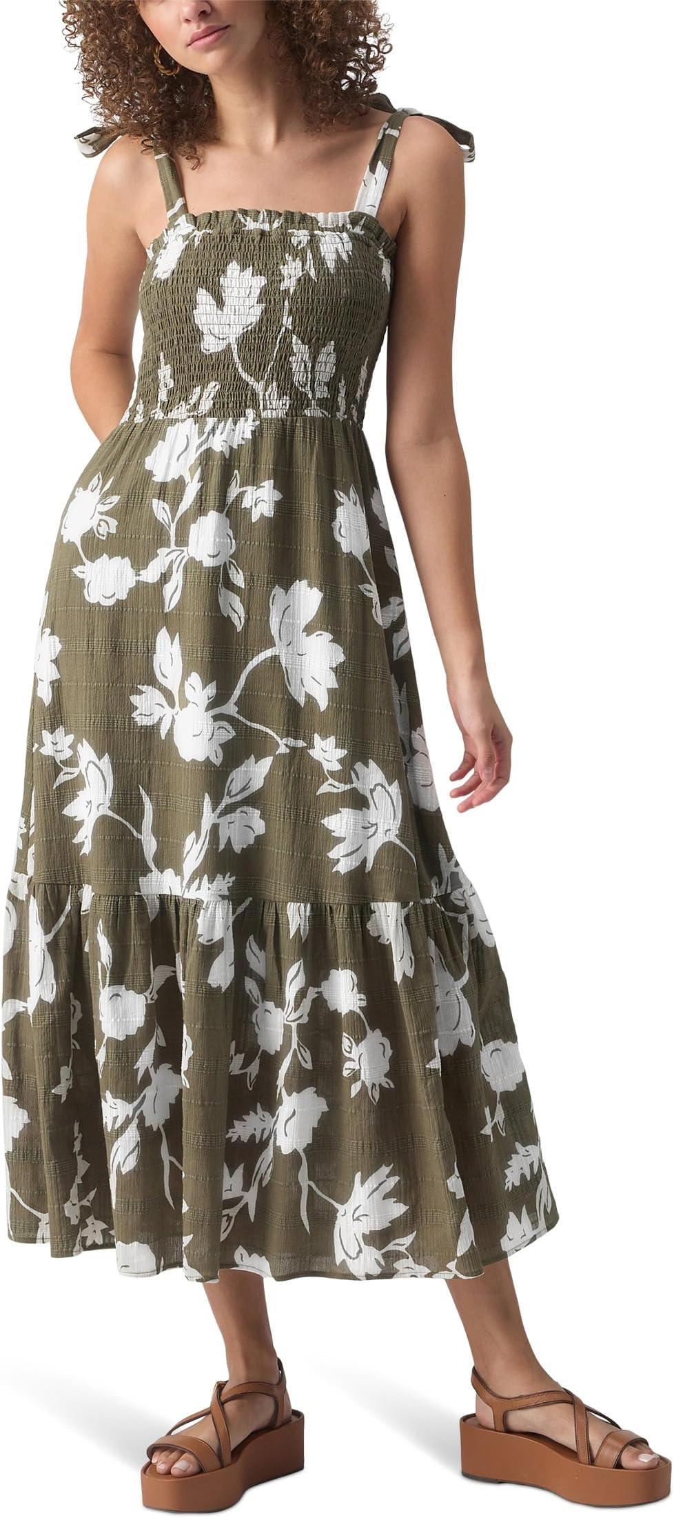 

Платье Sanctuary The Smocked Sundress, цвет Plant Life