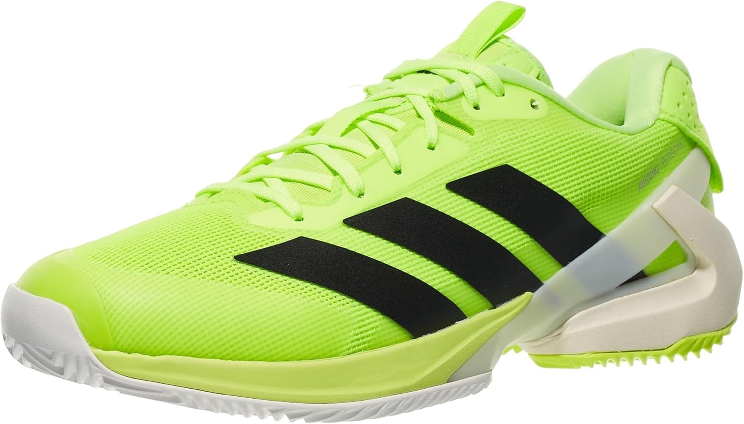 

Мужские теннисные кроссовки Adidas Adizero Ubersonic 5 для глиняного корта, белый/черный/желтый