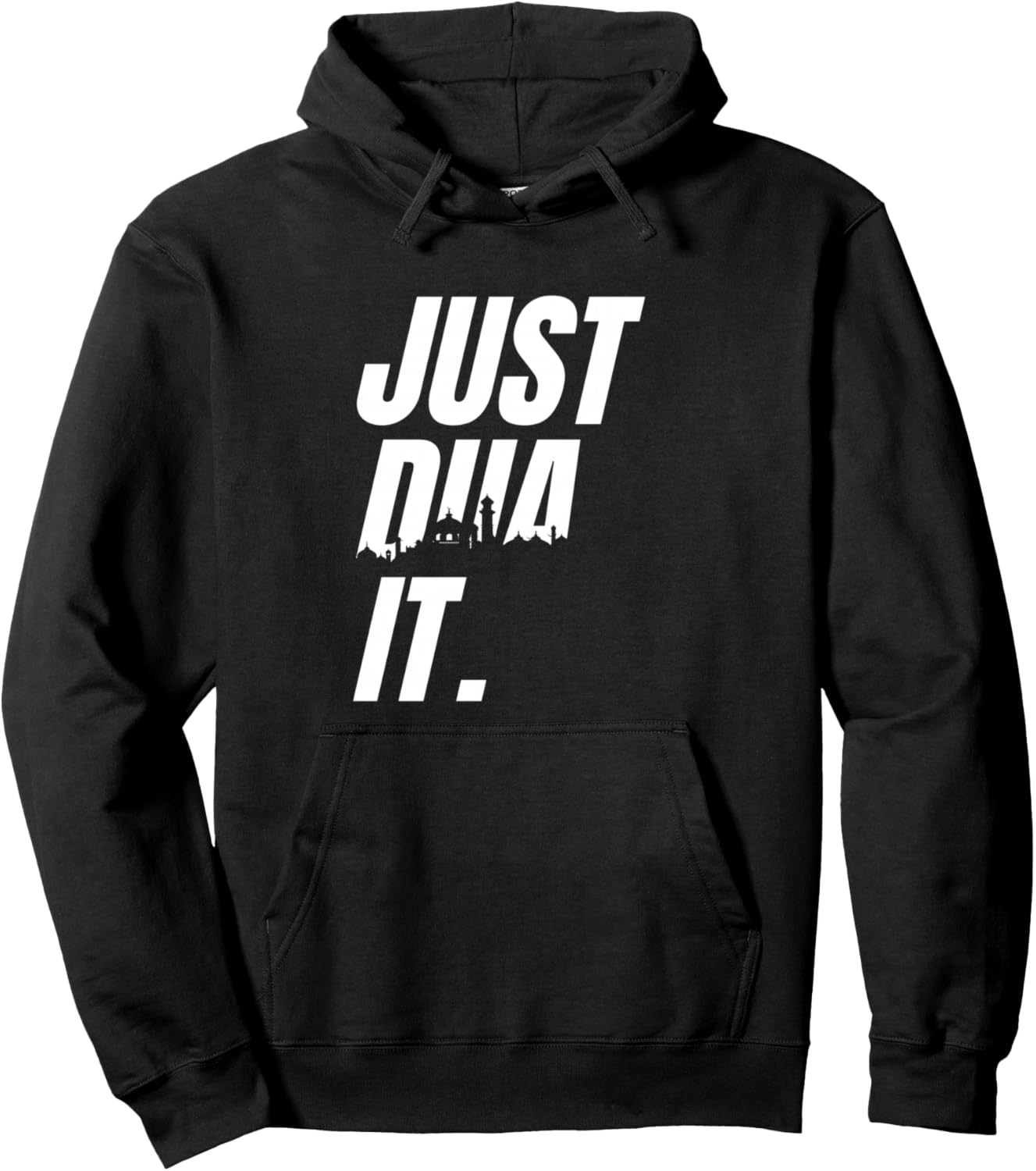 

Худи с надписью «Просто дуа» (Исламская молитва), черная Islamic Moivation Design For Muslim