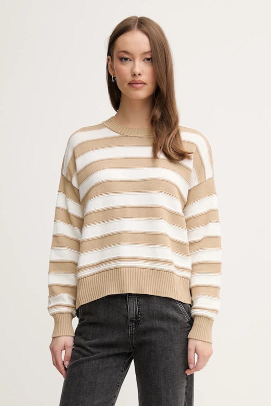 

Хлопковый свитер United Colors Of Benetton, бежевый