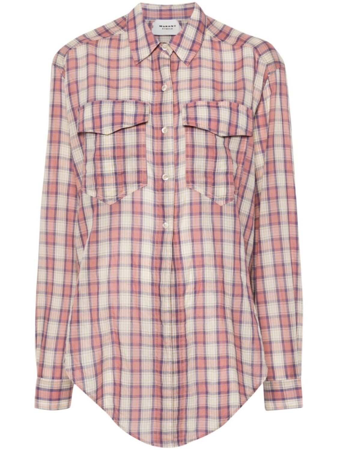 

MARANT ÉTOILE рубашка Nath в клетку, розовый