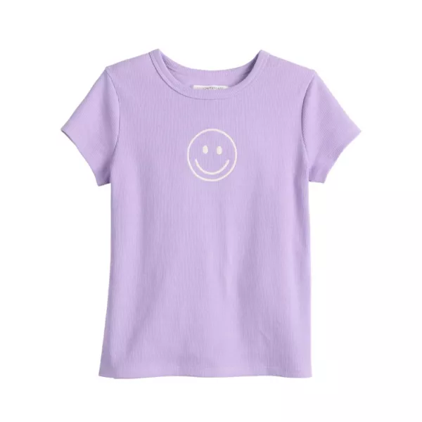 

Футболка с коротким рукавом для девочек 4-8 лет Grayson Threads Kids The Label, фиолетовый