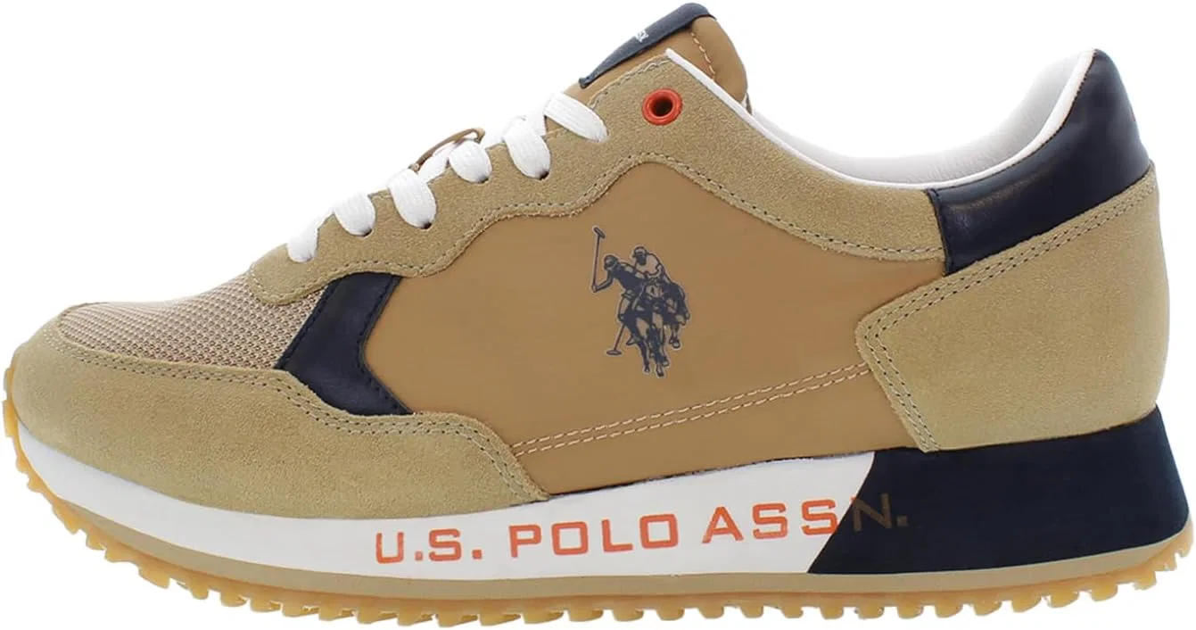 Мужские текстильные кроссовки US Polo Assn. CLEEF006M4TS1 U.S. Polo Assn., Beige