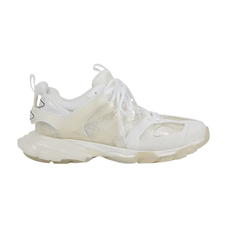 Кроссовки Balenciaga Wmns Track Sneaker Clear Sole - White Cream, красный