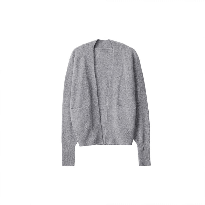 Кардиган Muji с V-образным вырезом, слоновая кость — фото 3