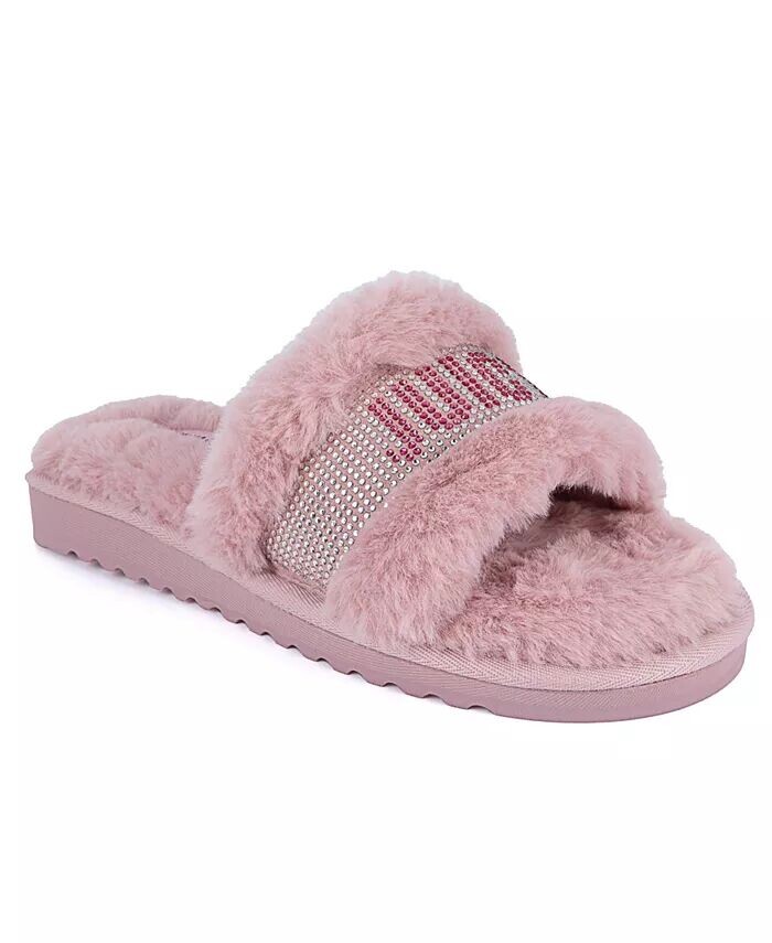 

Женские слипоны Halo из искусственного меха Juicy Couture, розовый
