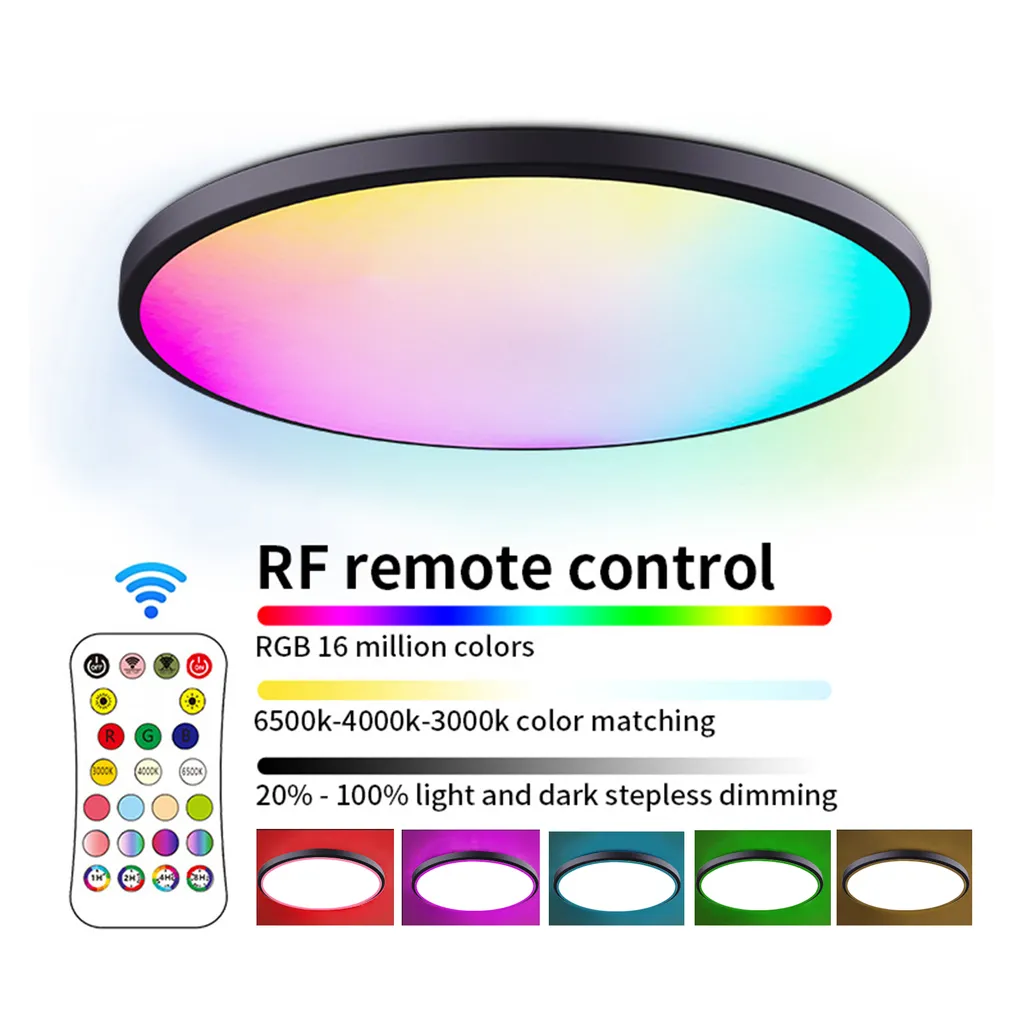 

Светодиодный потолочный светильник Aibecy, черный
