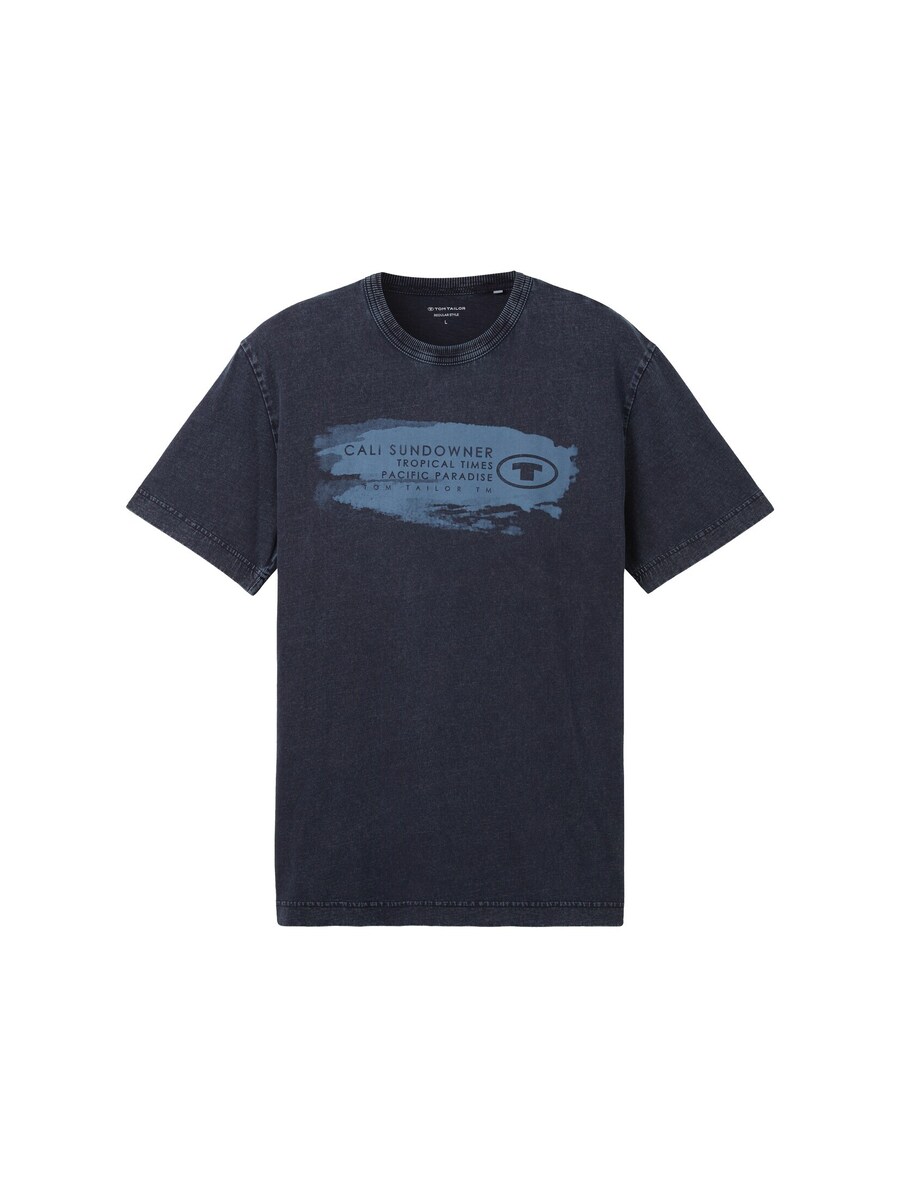 

Классическая футболка TOM TAILOR Shirt, цвет marine blue/sapphire