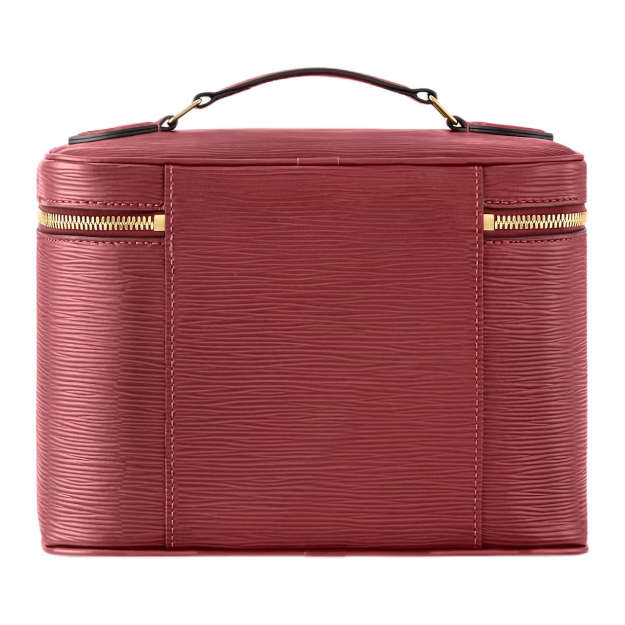 LOUIS VUITTON Стильная косметичка из кожи с тиснением — фото 3