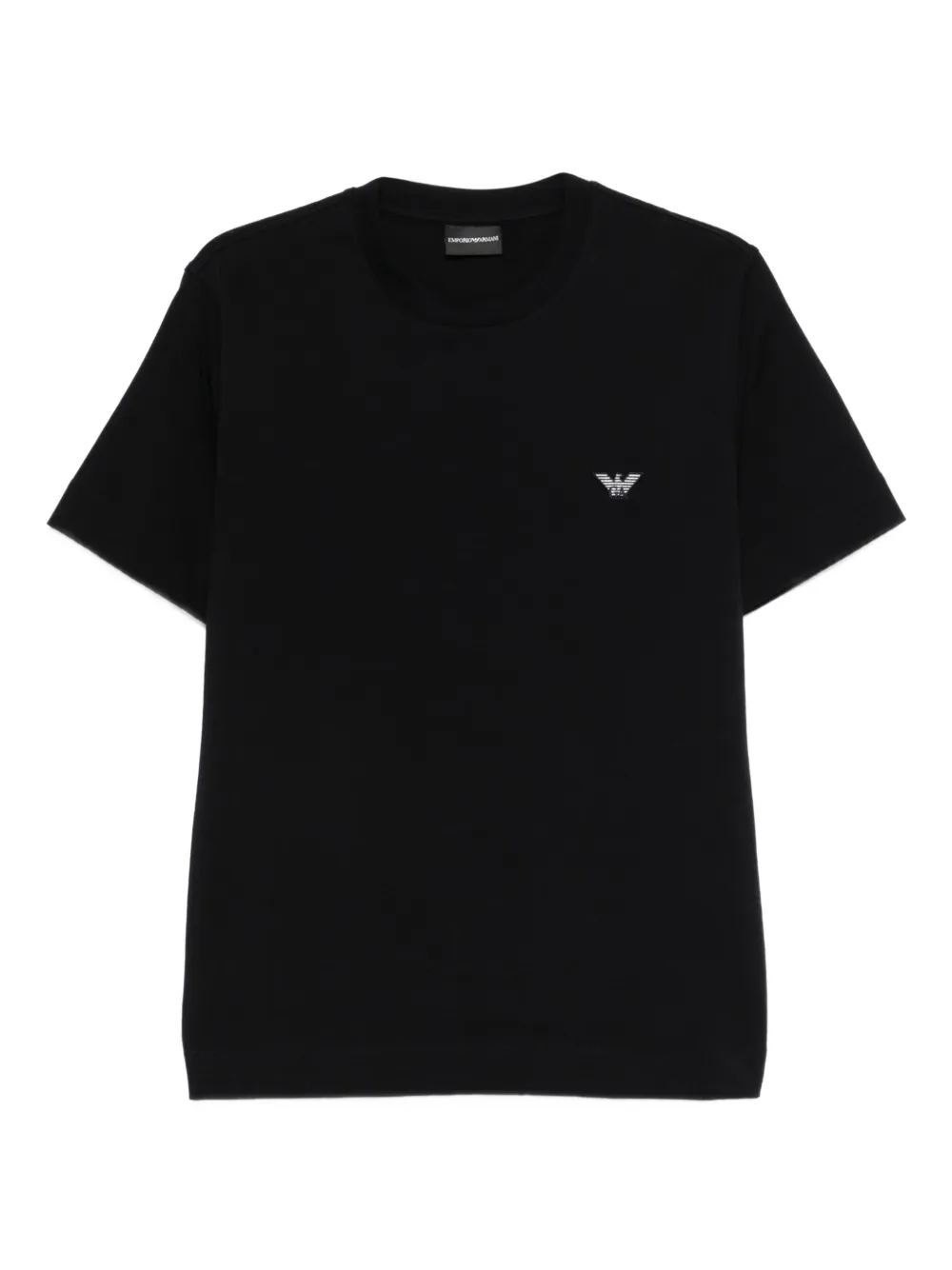 Футболка с нашивкой-логотипом Emporio Armani, черный