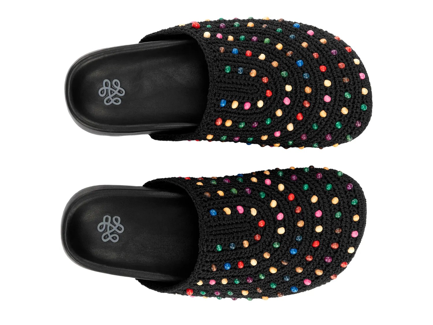 Сабо The Sak Bolinas Crochet Clog, черный/мультиколор — фото 4