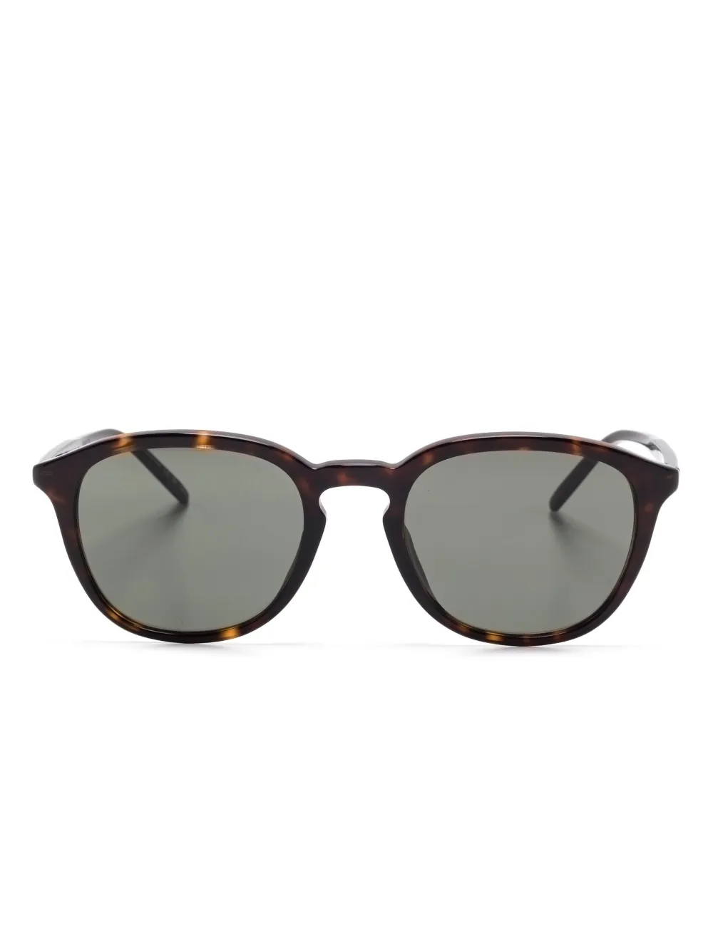 

Солнцезащитные очки в квадратной оправе Saint Laurent Eyewear, коричневый