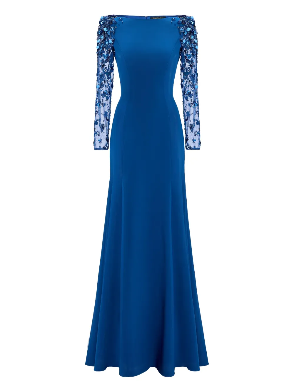 

Платье Sylvia с длинными рукавами, украшенное пайетками Jenny Packham, синий