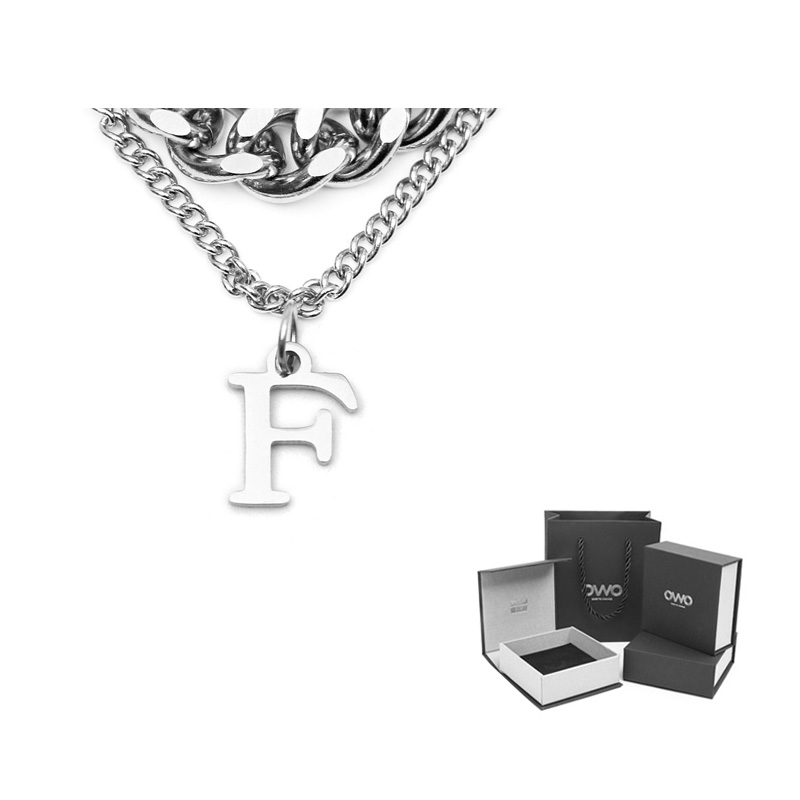

Титановая стальная цепь унисекс OWO, F Pendant