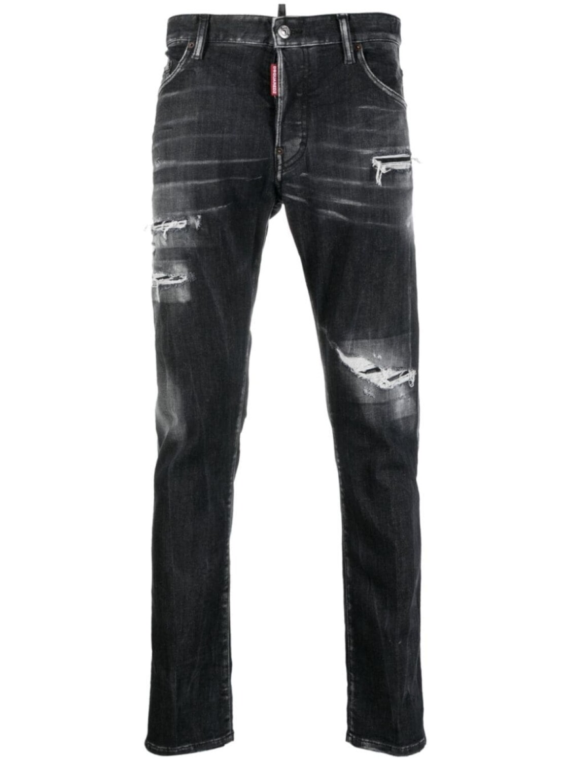 

Dsquared2 джинсы скинни с прорезями, черный