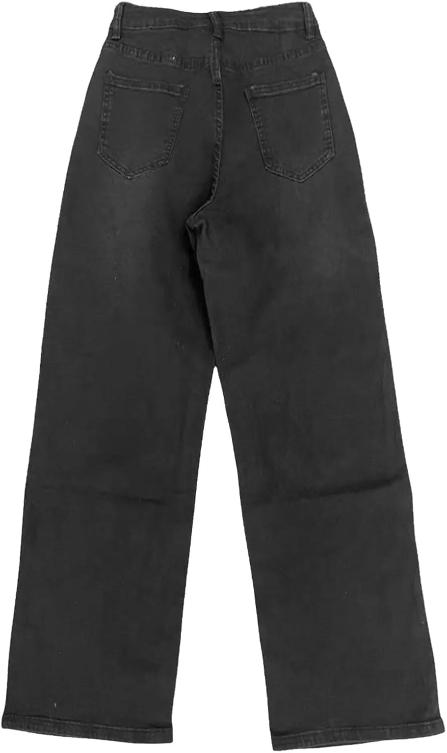 Женские брюки Casual High Waisted Straight Wide Leg Denim — фото 2