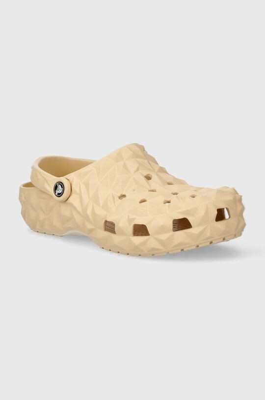 

Классические шлепанцы с геометрическим рисунком Crocs, бежевый