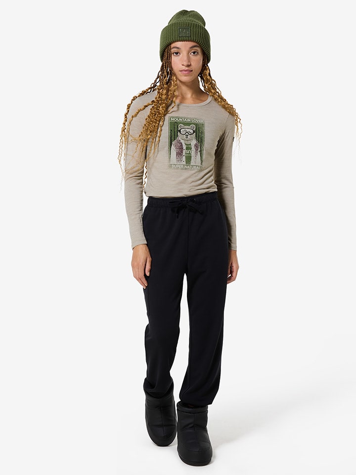 

Super.natural Функциональная рубашка с длинными рукавами "Bearski" бежевого/хаки цвета