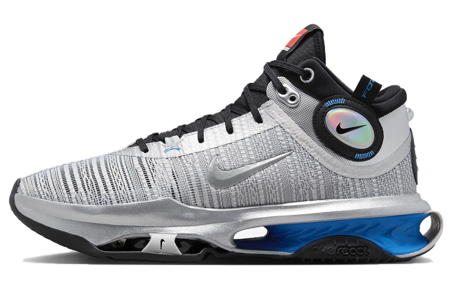 

Nike Air Zoom G.T. Баскетбольные кроссовки Jump 2 мужские, Серый/Черный/Синий