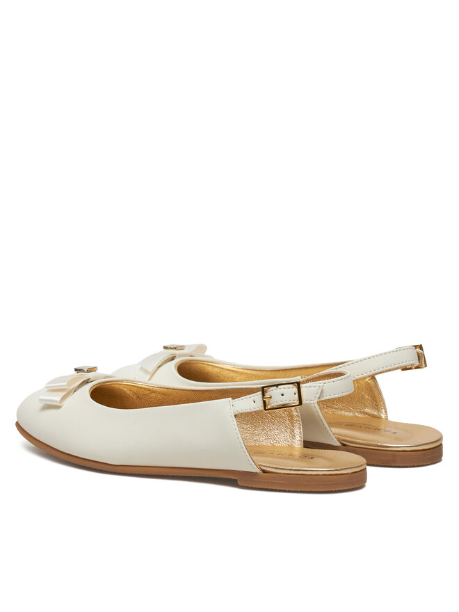 Сандалии Tommy Hilfiger Ballerina Chanel T4A3-33929-0206 S, экрю — фото 3