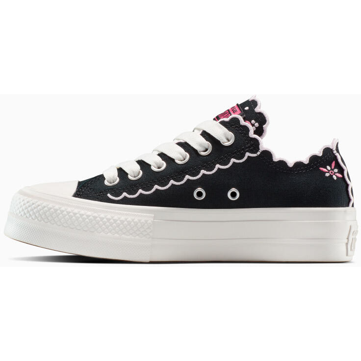 Кроссовки Converse Chuck Taylor All Star Lift на платформе, чёрные, унисекс — фото 4
