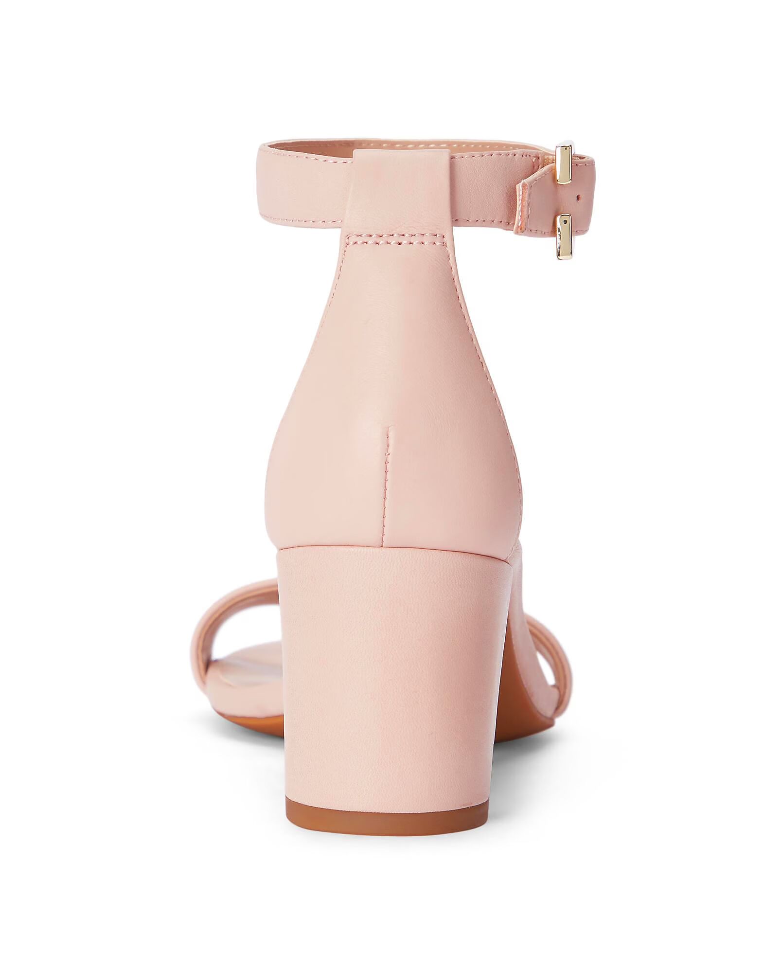 Сандалии Waverli Nappa Leather Sandal Ralph Lauren, светло-розовый — фото 3