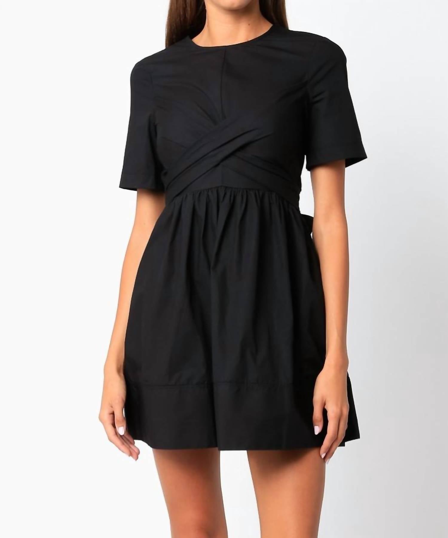 

Платье Sonia Mini Tie черного цвета OLIVACEOUS
