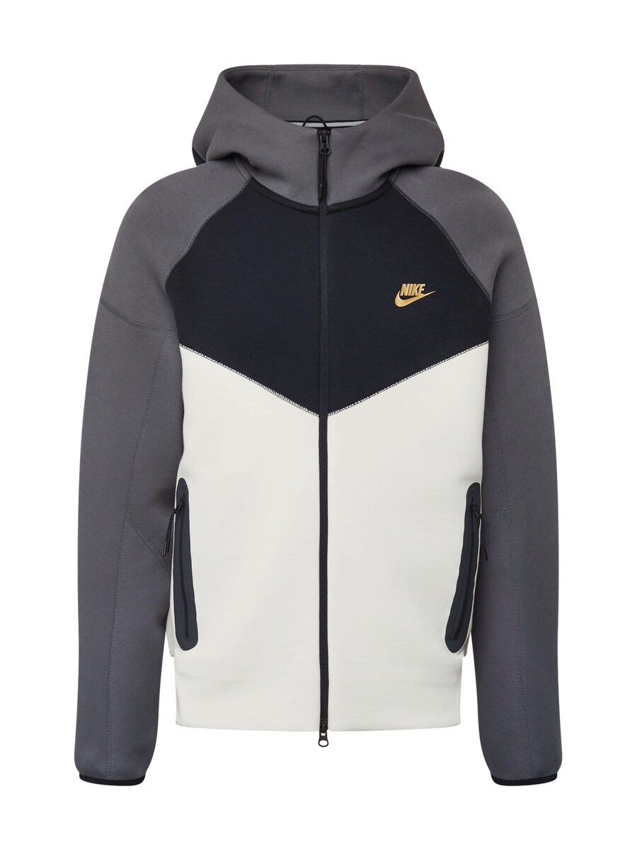 

Толстовка с капюшоном на молнии Nike Sportswear TCH FLEECE, темно-серый