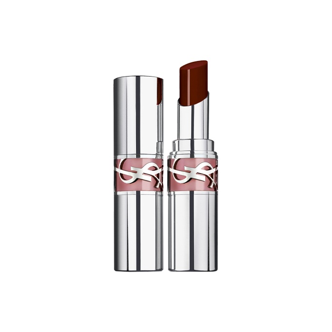 

Круглый тюбик серебристый розовый тюбик помада глянцевая натуральная питательная 3.2г SAINT LAURENT, #206 Spicy Affair 3.2g