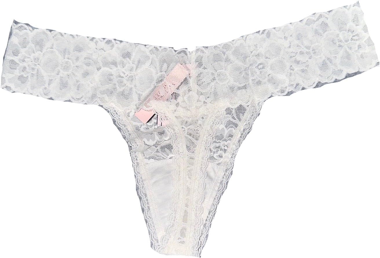 Трусики-стринги All Over Lace от Victoria's Secret, цвет White New — фото 2