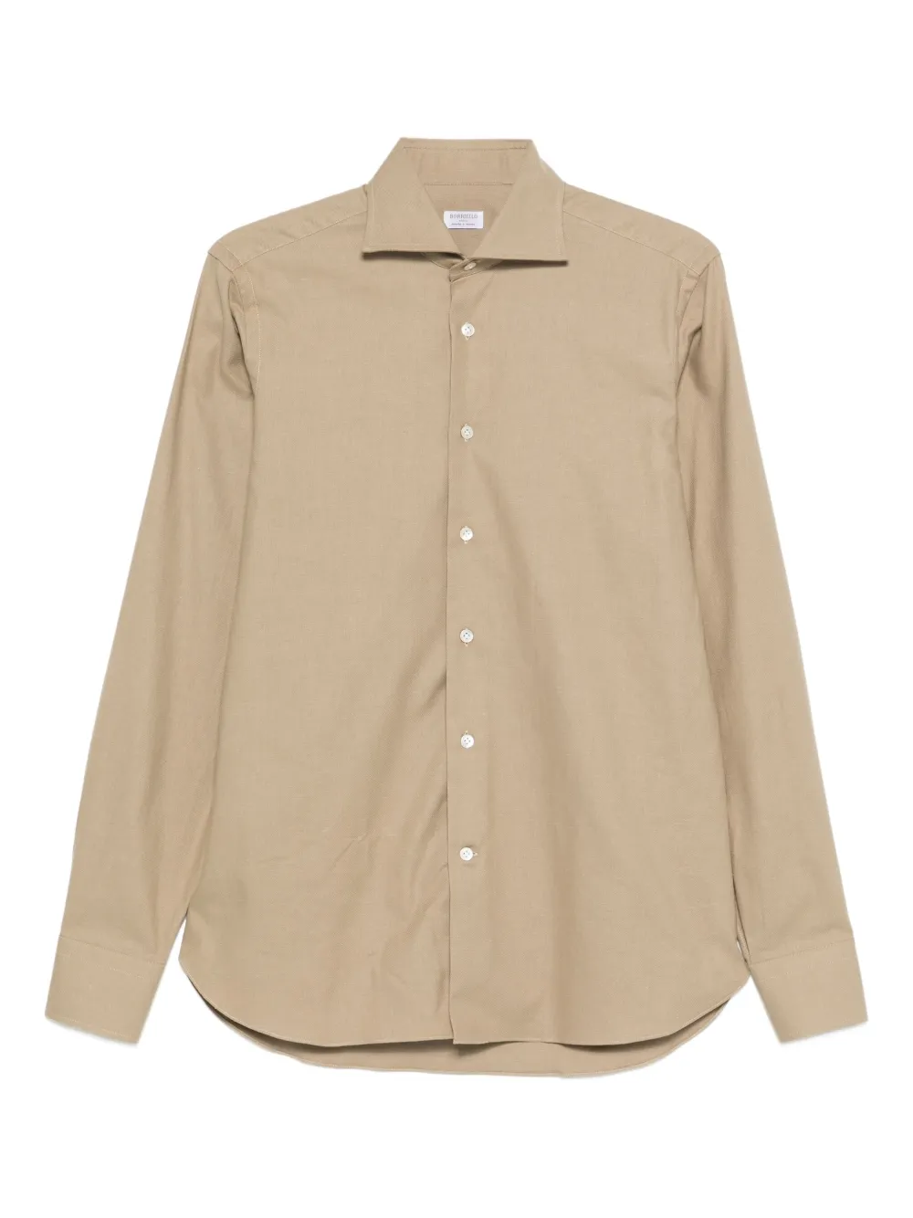 

Рубашка из хлопка на пуговицах Borriello Napoli, бежевый
