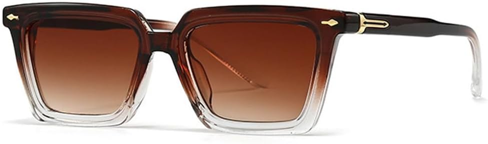 

Популярные модные солнцезащитные очки «кошачий глаз» для женщин, градиентные оттенки, защита от УФ-излучения UV400, ретро-стиль, декор с заклепками, зеленые солнцезащитные очки TKKTLLT, Brown Tea Gradient