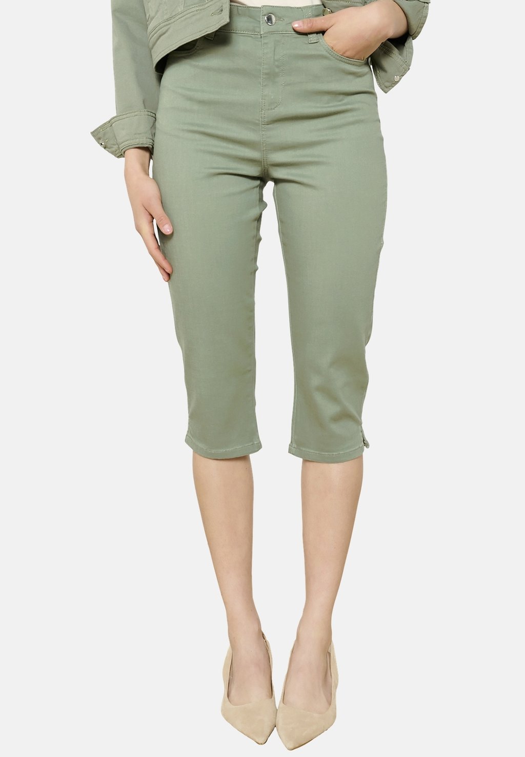 

Джинсовые шорты LolaLiza, цвет Khaki Faded