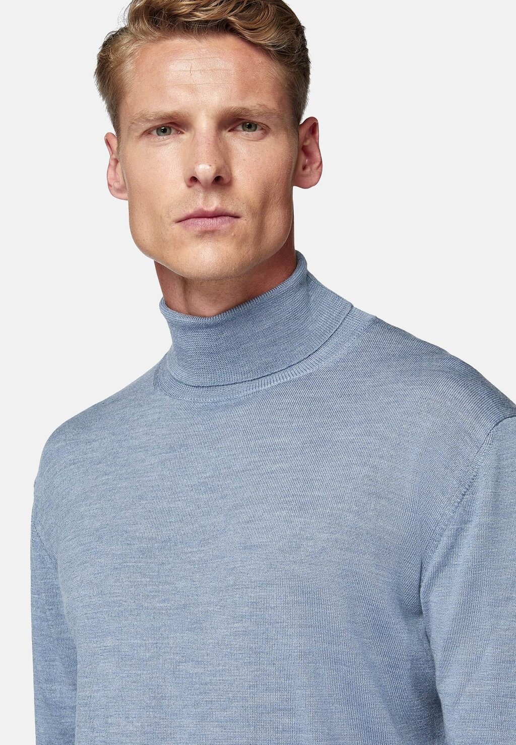 

Джемпер POLO NECK Boggi Milano, светло-голубой