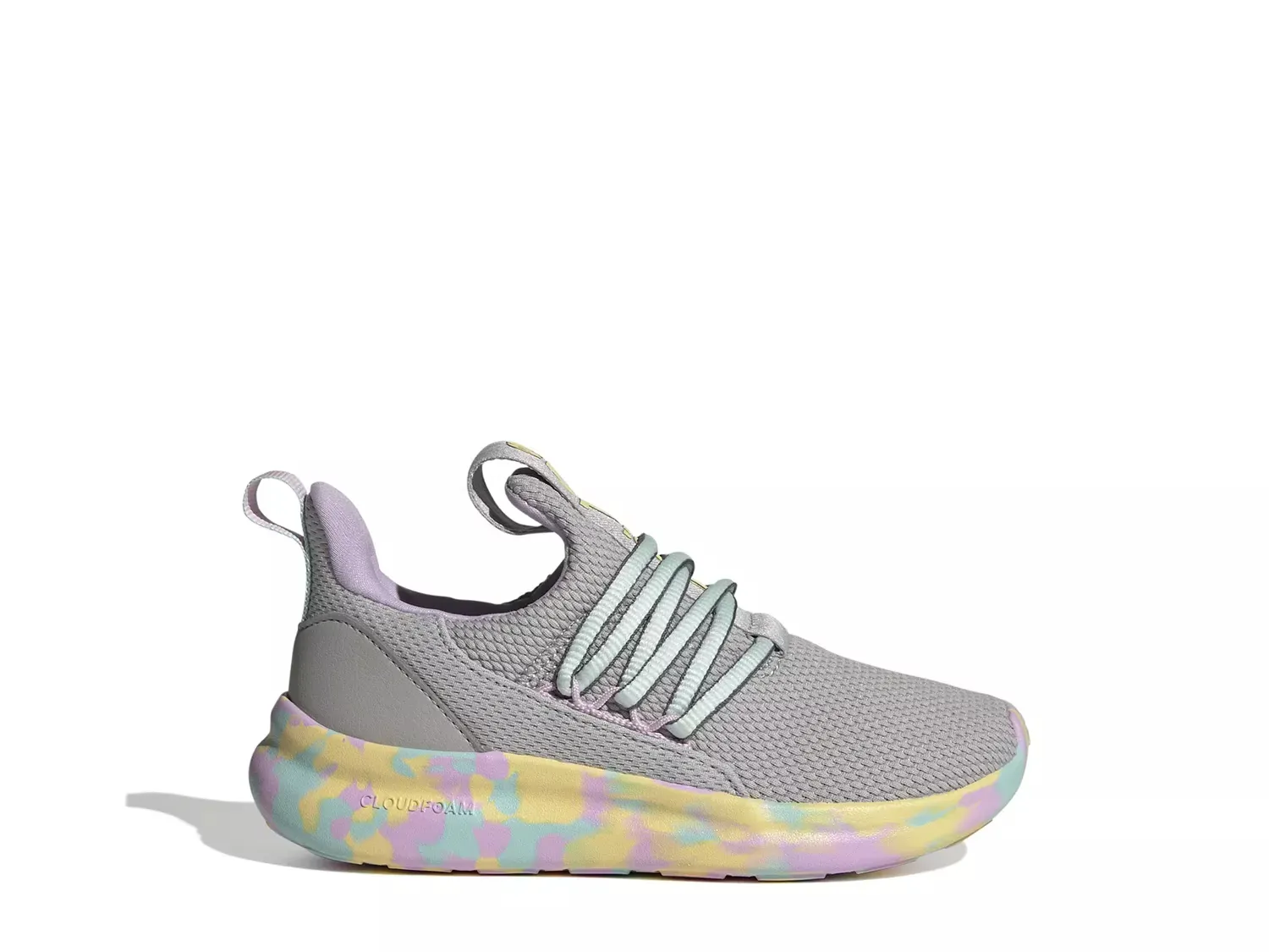 Кроссовки Lite Racer Adapt 7.0 — детские Adidas, Grey/Pink — фото 3