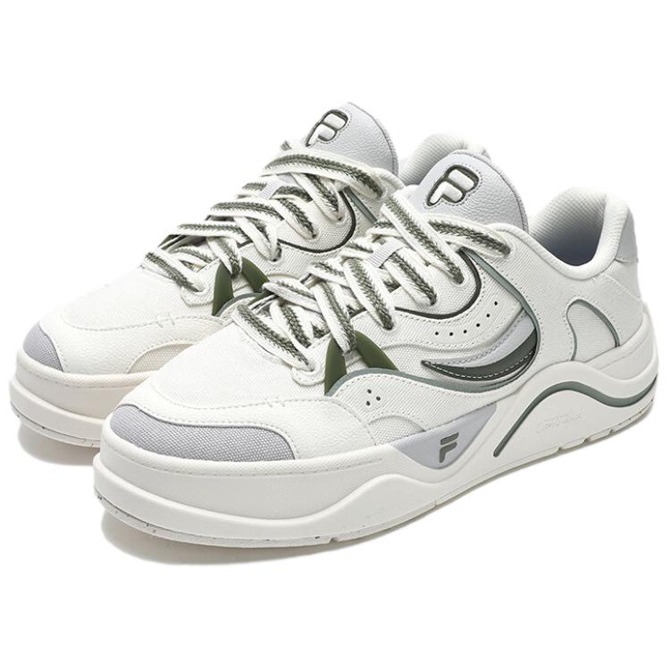 FILA FUSION 50 низкие скейтерские кроссовки мужские серые белые, цвет Gray/White — фото 4